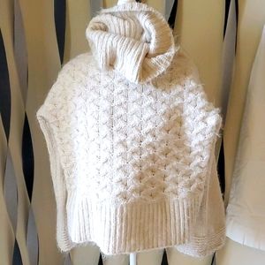 Beautiful, cream & bulky cowl Sweater